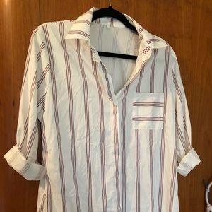 Pin stripe button up